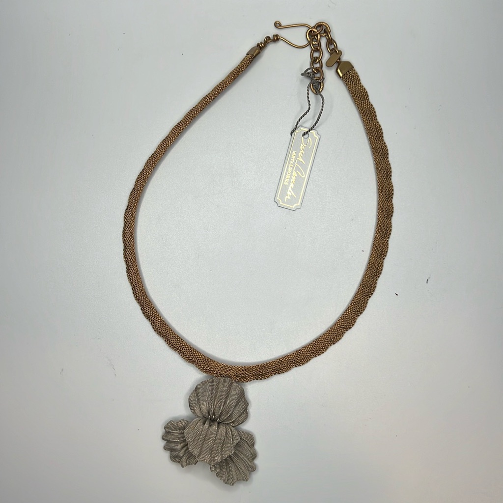 Nwt Sarah Cavender Metalworks Gold & Silver Tone Necklace